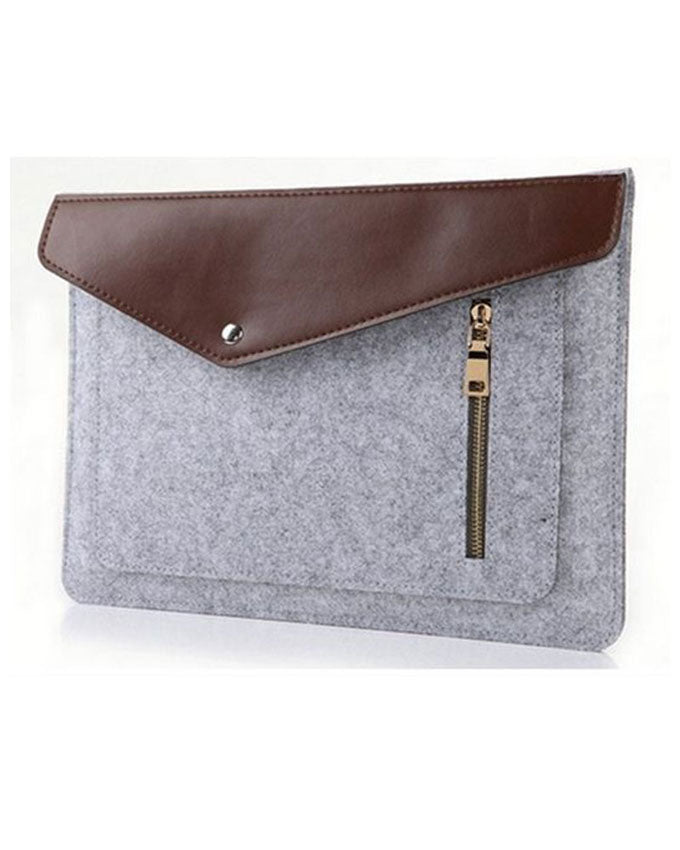 Laptop Sleeve 15.6 Inch Jlyifan Needle Felt Busniess Carrying Sleeve - Silver