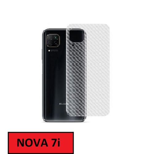 Huawei Nova 7i Carbon Fiber Back Anti Fingerprint Sheet Skin Wrap Transparent