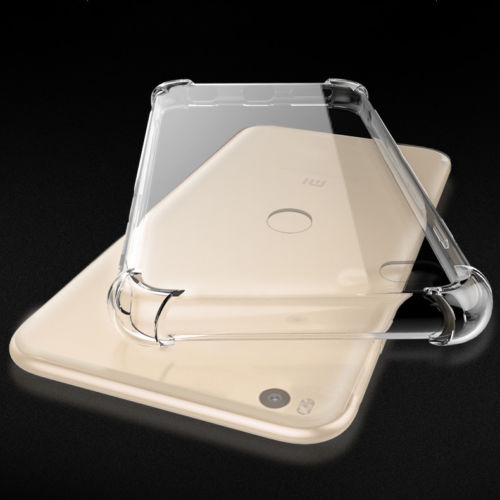 Xiaomi Mi Max 2 Shockproof Transparent Silicone Soft TPU Back Case