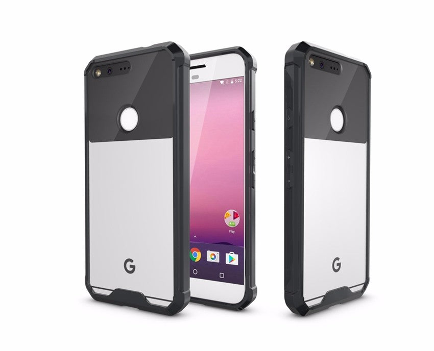 Google Pixel XL Shockproof Hybrid Clear Bumper Case Cover