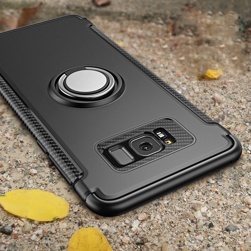 Samsung Galaxy Note 8 Shockproof Hybrid Magnetic Holder Ring Back Case Cover