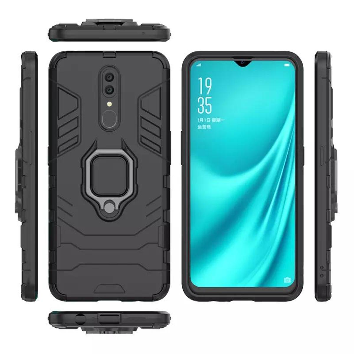 Oppo F11 Cover Shockproof Hybrid Magnetic Support Ring Case Cover