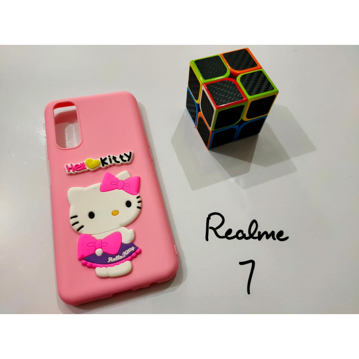 Real me 7 Cover Soft Silicone Mickey Mouse Fancy Back Case Cover