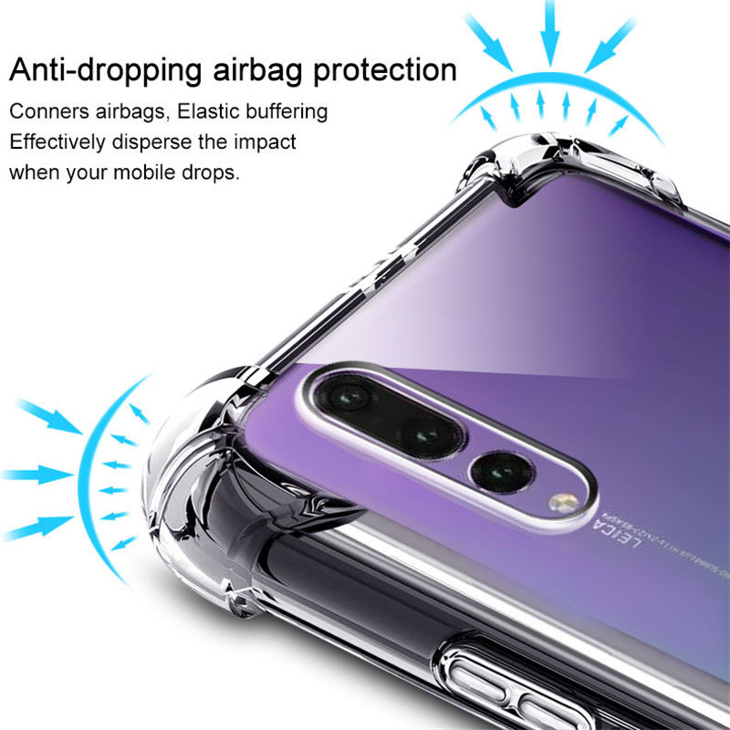 Huawei P20 Pro Shockproof Transparent Airbag Silicone Cover