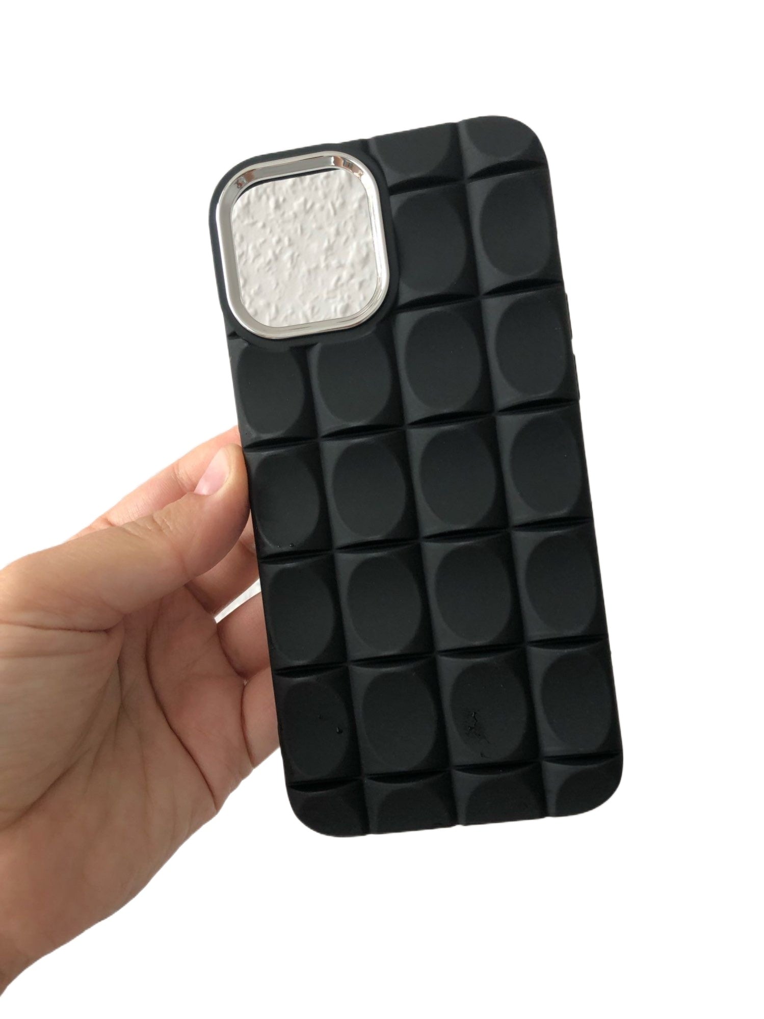 iPhone 13 Pro Max Fancy 3D Oval Shape Embossed Back Cover