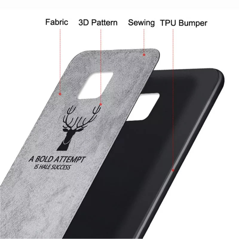 Huawei Mate 20 Pro Cover Premium Quality Soft Fabric Clothe Texture Cover