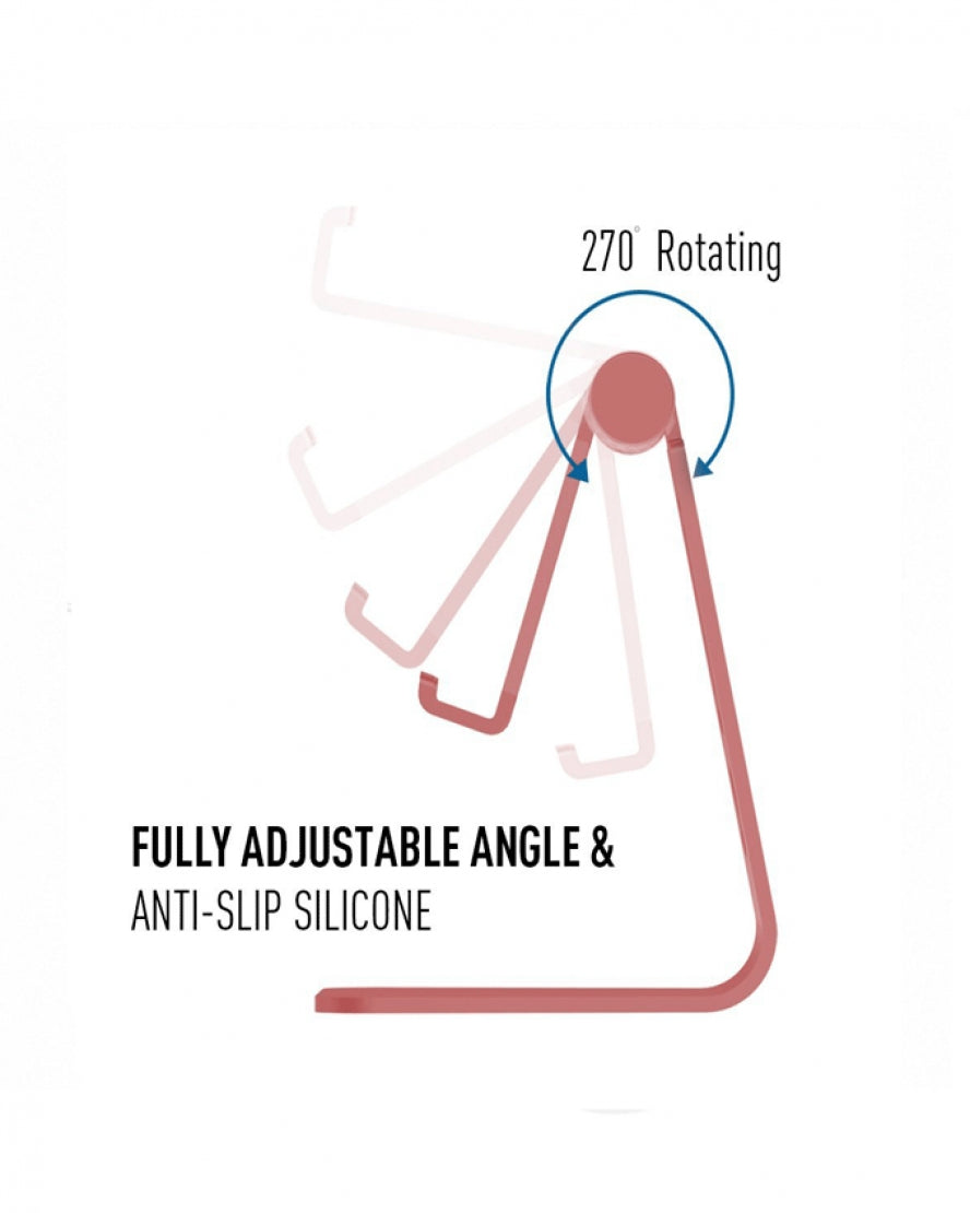 Aluminum Multi-Angle Universal Mobile And Tablet Holder - Rose Gold