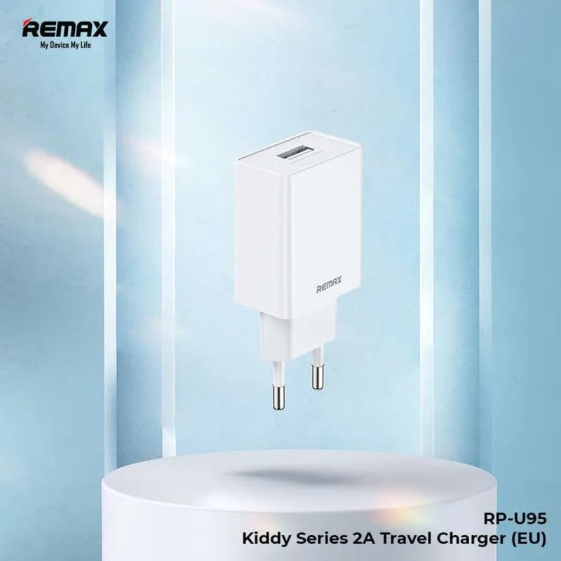 REMAX RP-U95 2.4A EU Charger Kiddy Series Charger Set with Micro USB Cable