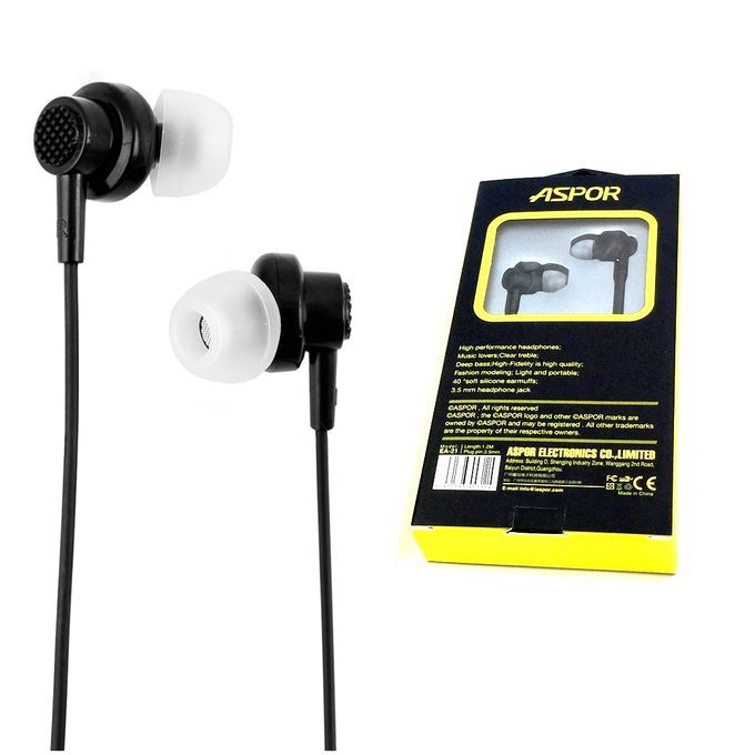 Aspor High Fidelity Stereo Earphone Wired Handfree EA-21 