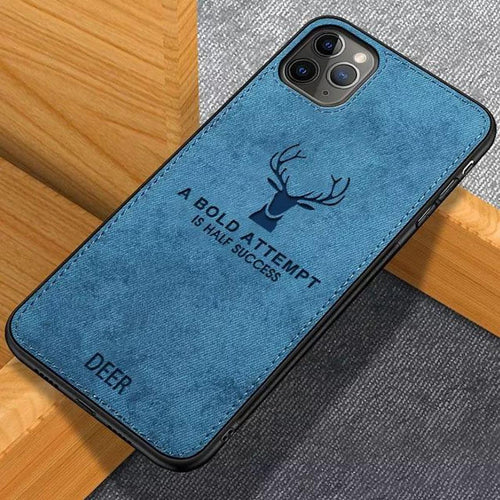 Apple iPhone 13 Pro Max Premium Quality Deer Fabric Camera Protection Case Cover
