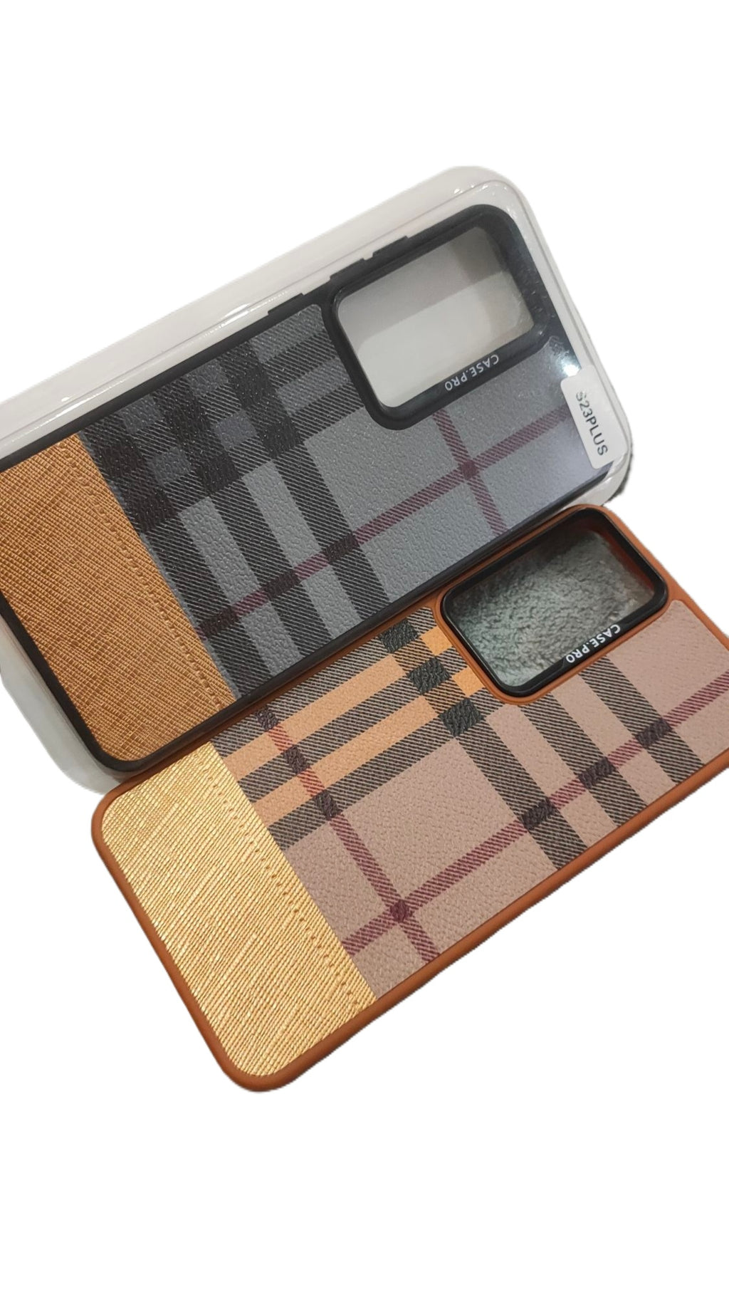 CASEPRO Samsung S23 Plus PU Dual Tone Leather Back Case