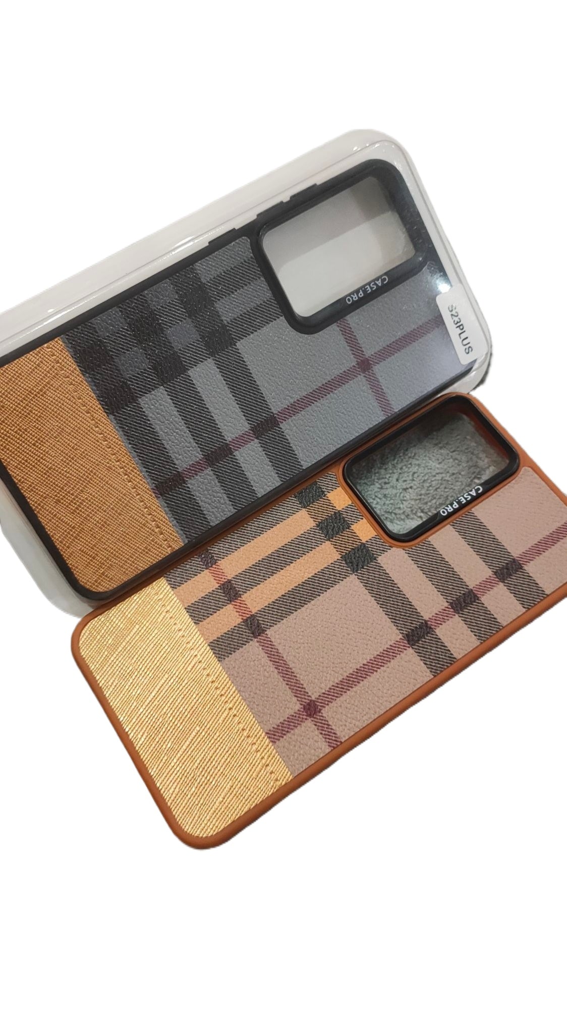 CASEPRO Samsung S23 Plus PU Dual Tone Leather Back Case
