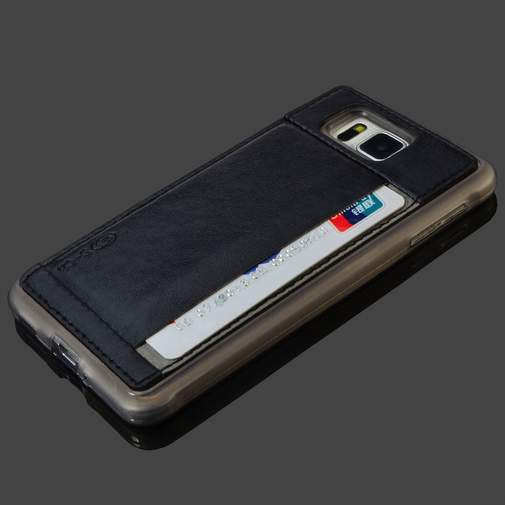 TPU PU Leather Card Case Cover For Samsung Galaxy Alpha G850F
