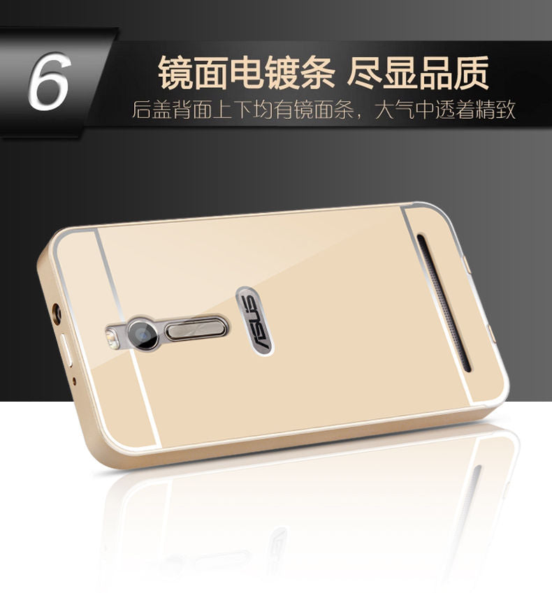 Metal Bumper + Flexible Back Case For Asus Zenfone 2 ZE551ML 5.5"