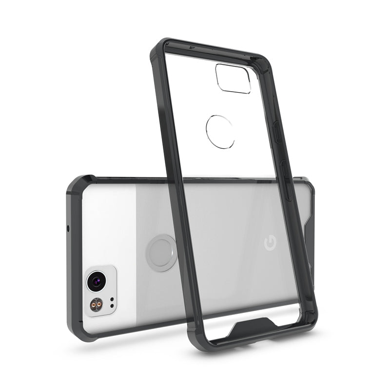 Google Pixel 2 XL Shockproof Hybrid Clear Bumper Case Cover