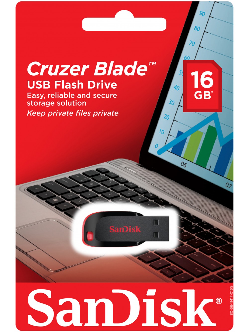 SanDisk Cruzer Blade 16 GB USB 2.0 Flash Drive