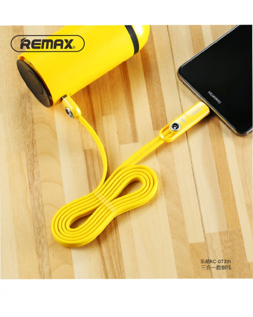 Remax Cutie Series 3-in-1 Data Cable RC-073th