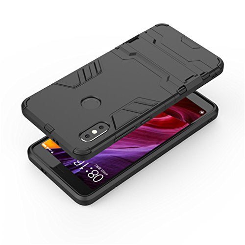 Xiaomi Redmi Note 5 Shockproof Hybrid Kickstand Back Case Cover - Black