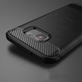 Shockproof Carbon Fiber Brushed Rubber TPU Case Cover for Samsung Galaxy S7 Edge