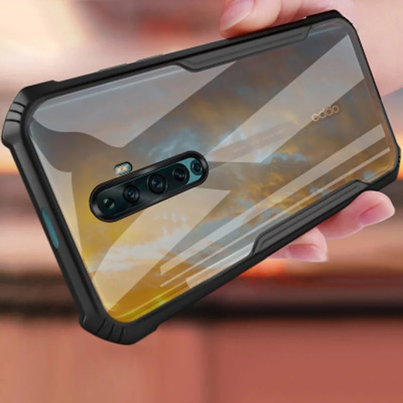 Oppo Reno 2 Shockproof Airbag Corner Non Yellowing Transparent Back Cover