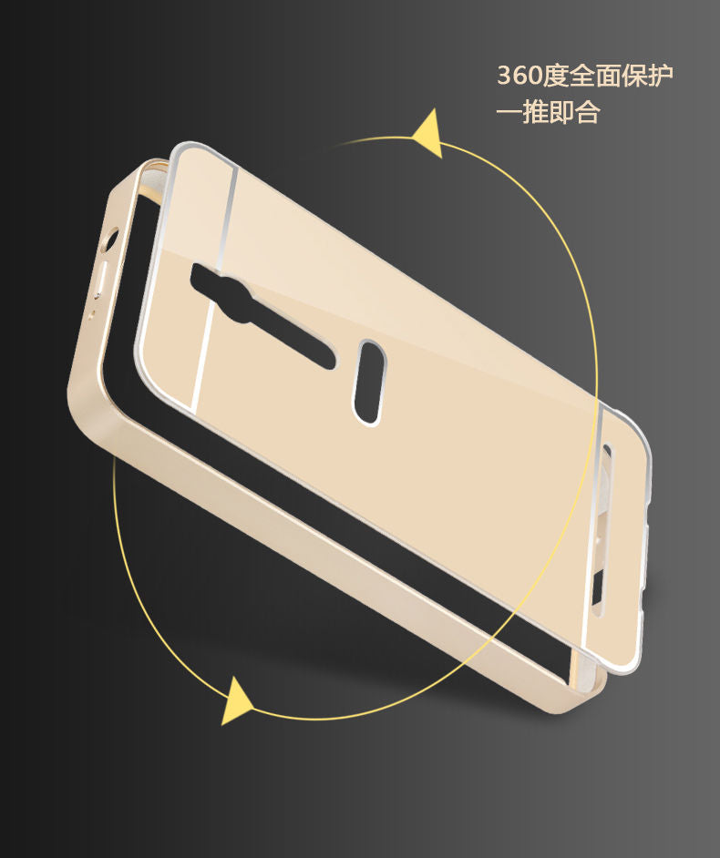 Metal Bumper + Flexible Back Case For Asus Zenfone 2 ZE551ML 5.5"