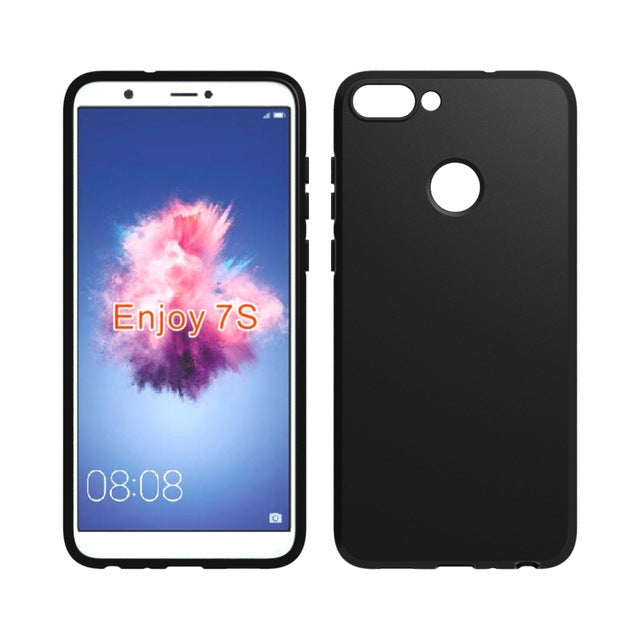 Huawei P Smart / 7S Shockproof Soft TPU Matt Case Cover