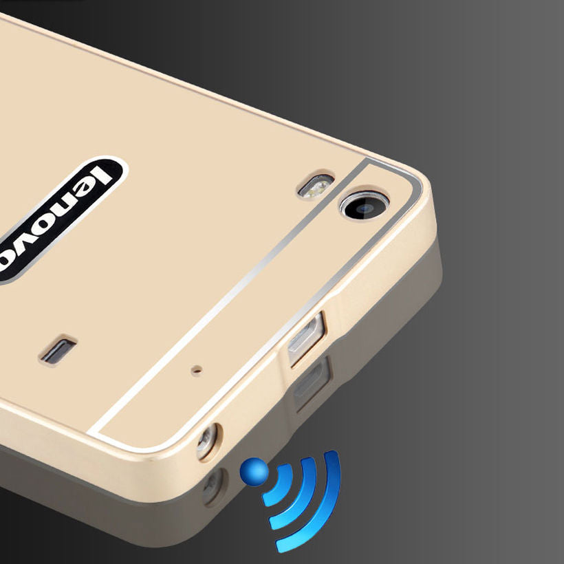 Aluminum Metal Hard Bumper + Back Skin Phone Case Cover For Lenovo ZUK Z1