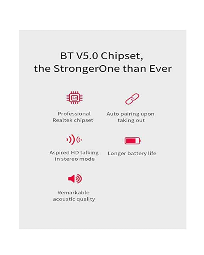 QCY T1 Mini Wireless Bluetooth Earbuds With Charging Box