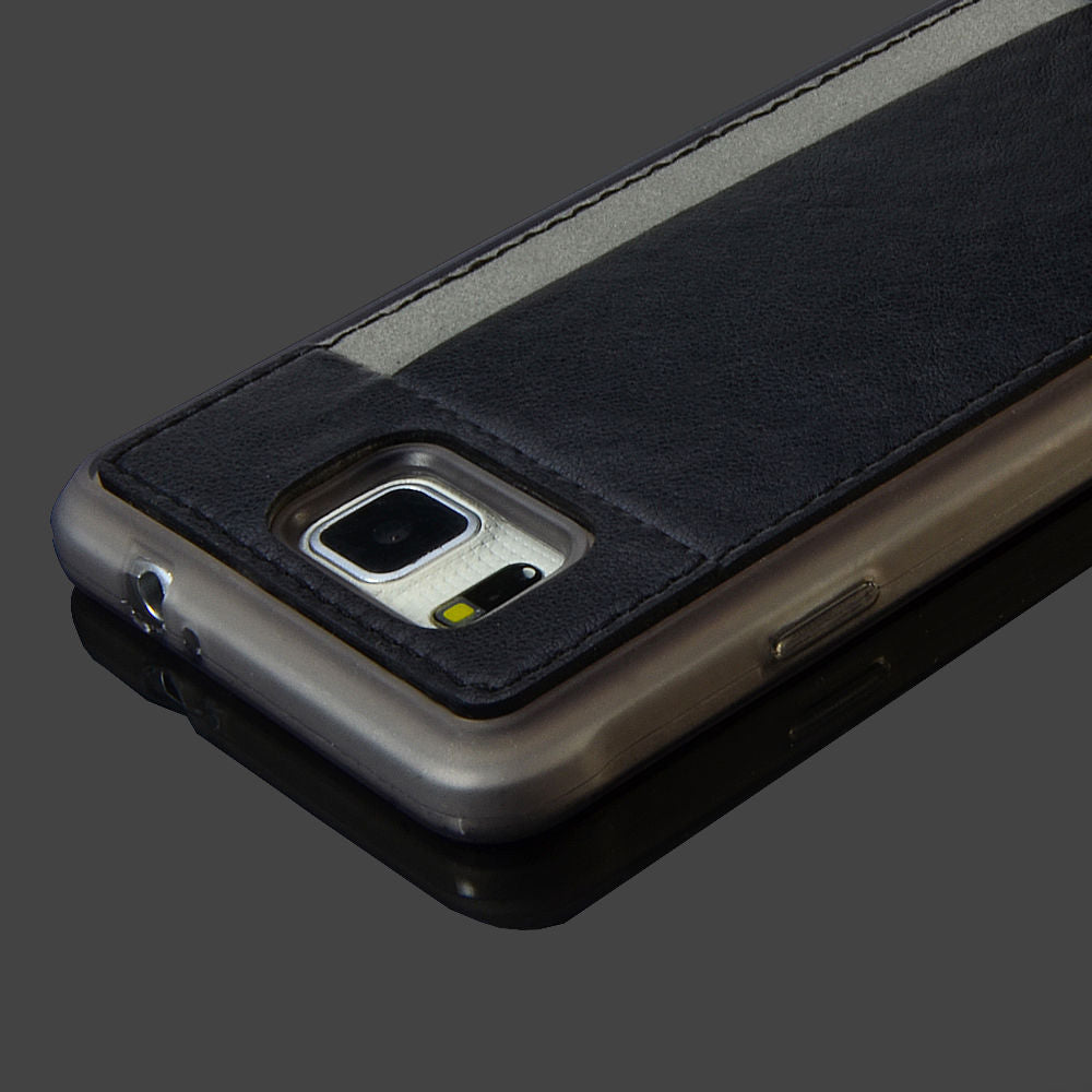 TPU PU Leather Card Case Cover For Samsung Galaxy Alpha G850F