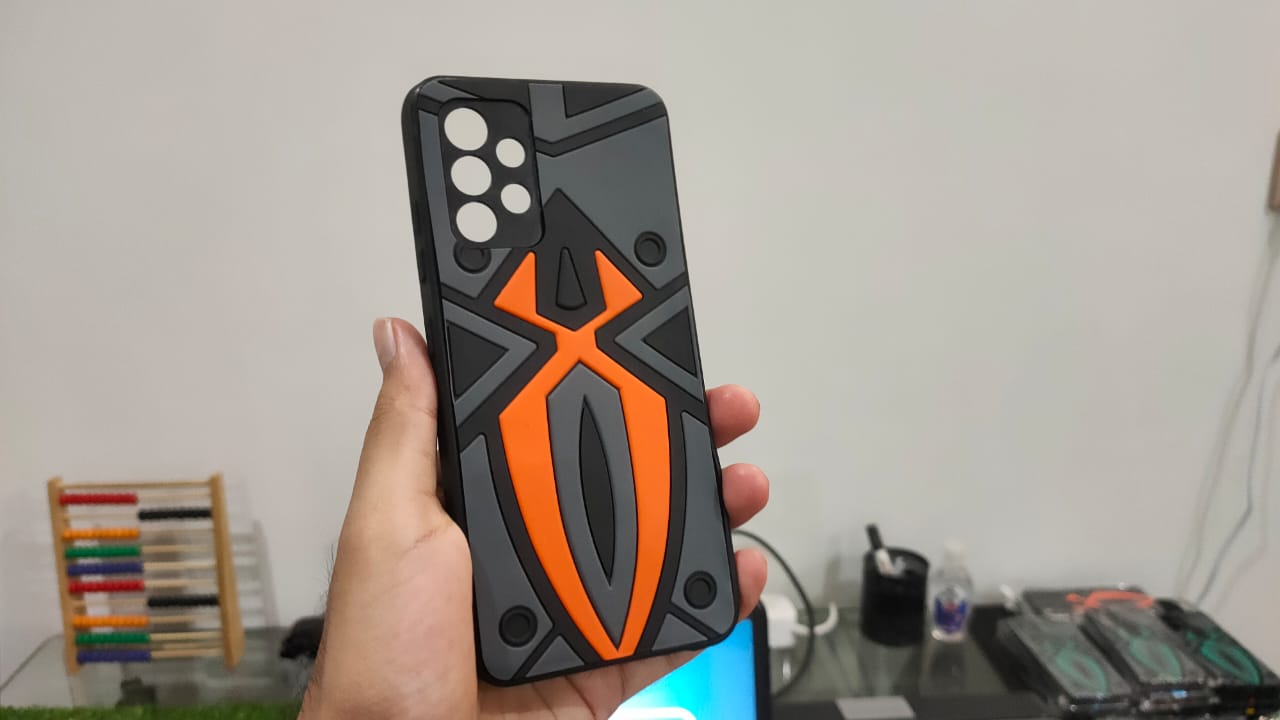 Samsung A32 Shockproof Cover Spider Design Rugged Back Case