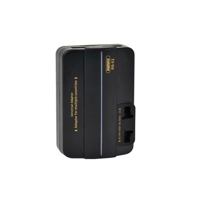 Remax Wall Travel Charger Adaptor Unbounded Dual USB 5V 2.1A RS-X1 - Black