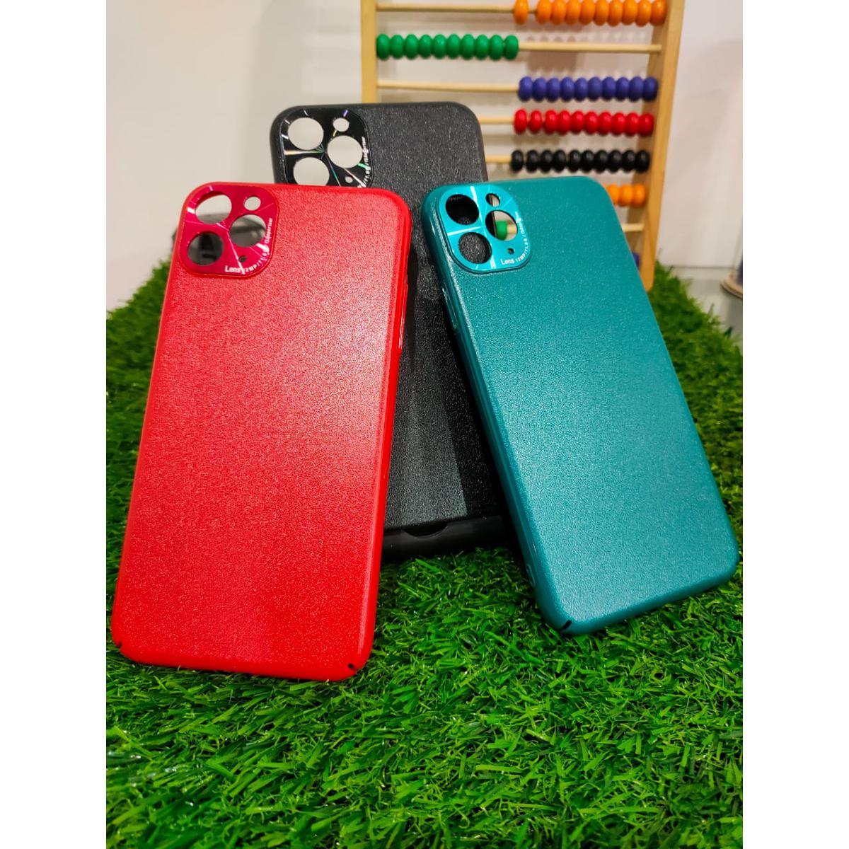 iPhone 11 Pro Max Shockproof Metal Ring Camera Protection PC Hard Back Case
