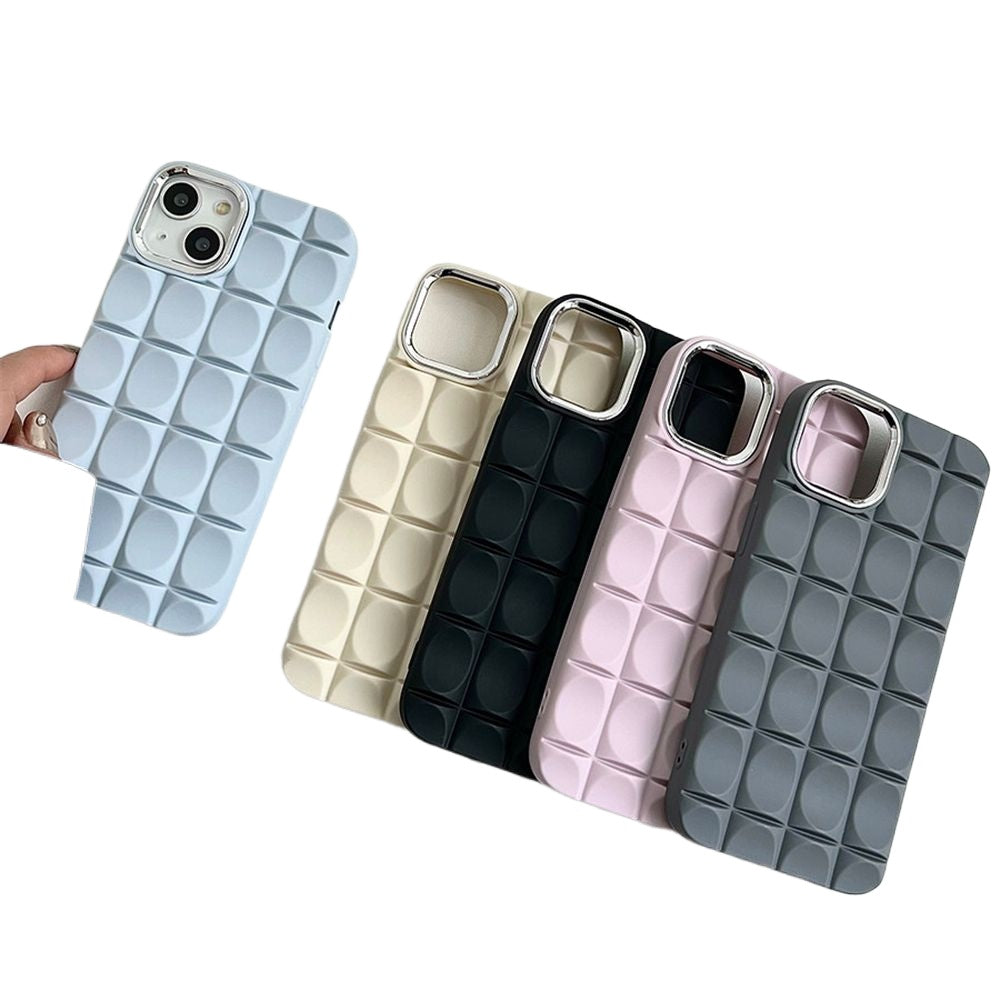 iPhone 12 Pro Max 6.7 Fancy Oval 3D Embossed Back Case Cover