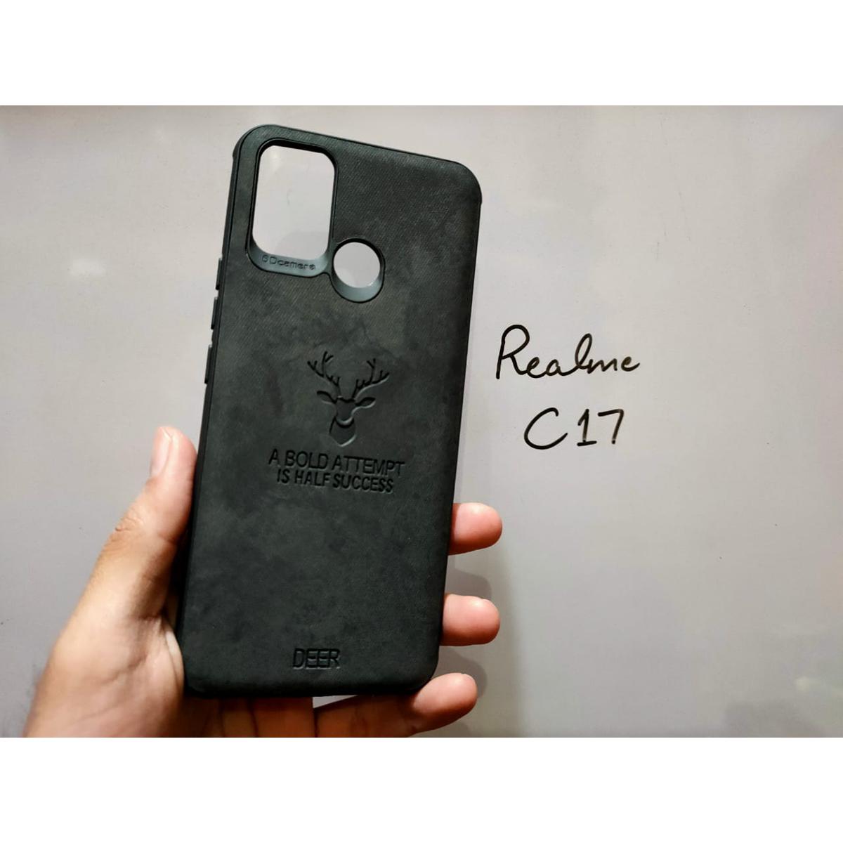 Realme_C17 Cover Soft Fabric Rubber Back Case Cover