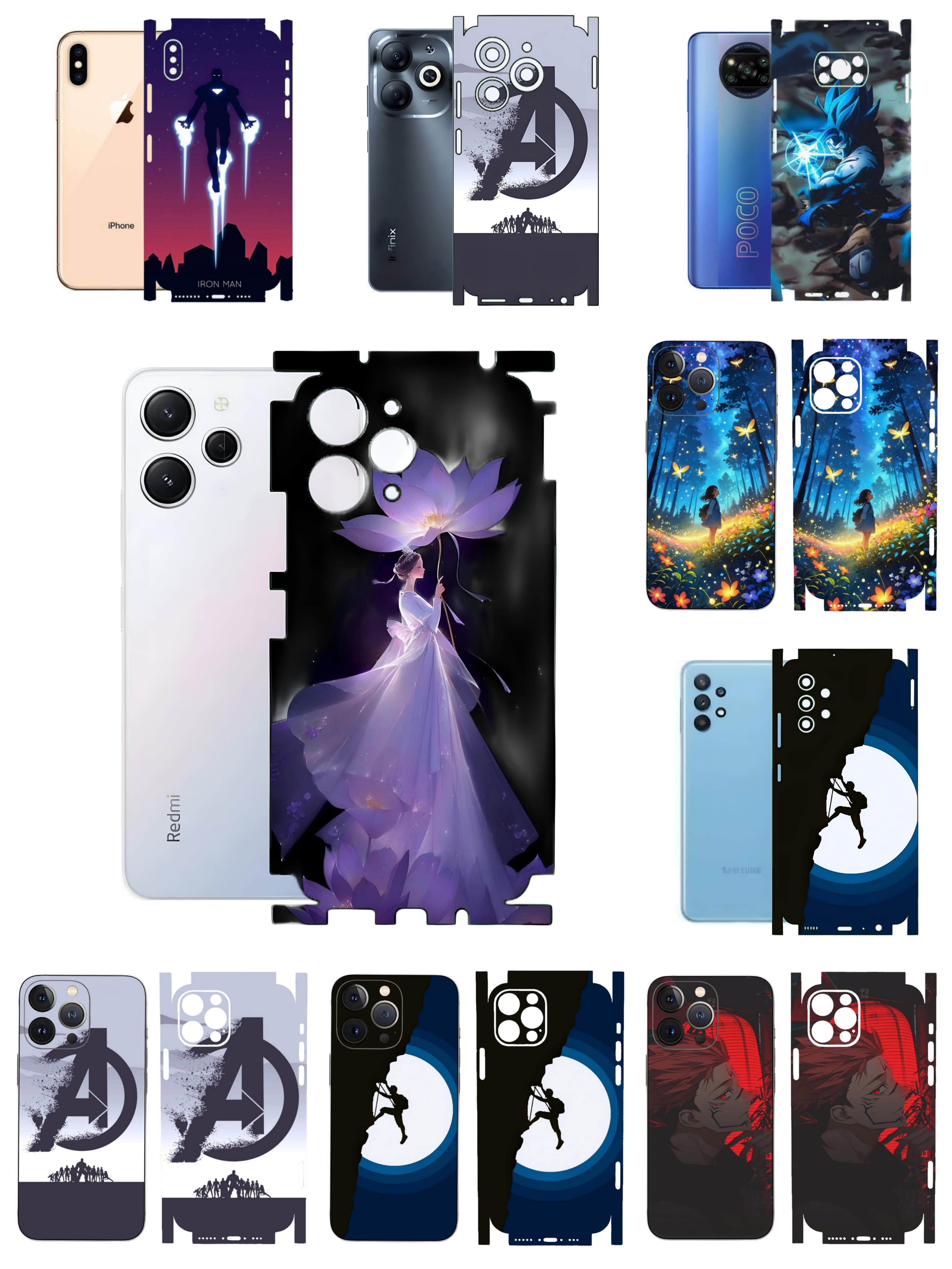 Print Back Full Body Skin Wrap for All Models