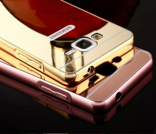 Aluminum Metal Mirror Case + Back Cover For Samsung Galaxy Grand Prime