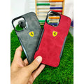 iPhone 12 Pro Max 6.7 Premium Quality Leather Texture Aluminum Camera Protection Back Cover