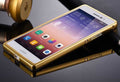 Aluminum Metal Frame Bumper + Mirror Back Case Cover For Huawei Ascend P6