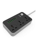 LDNIO SC3604 3.4A 2500W 6 USB Ports Power Strip - Grey