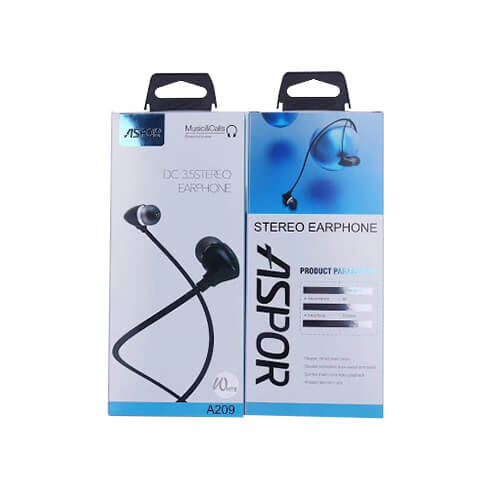 Aspor A209 Wired Stereo Comfortable Earphone