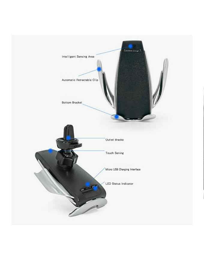 S6 Smart Sensor Car Wireless Charger