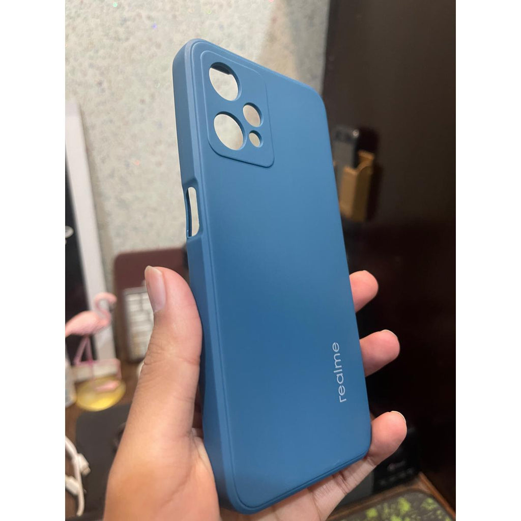 Real_me 9 Pro Liquid Silicone Logo Back Case