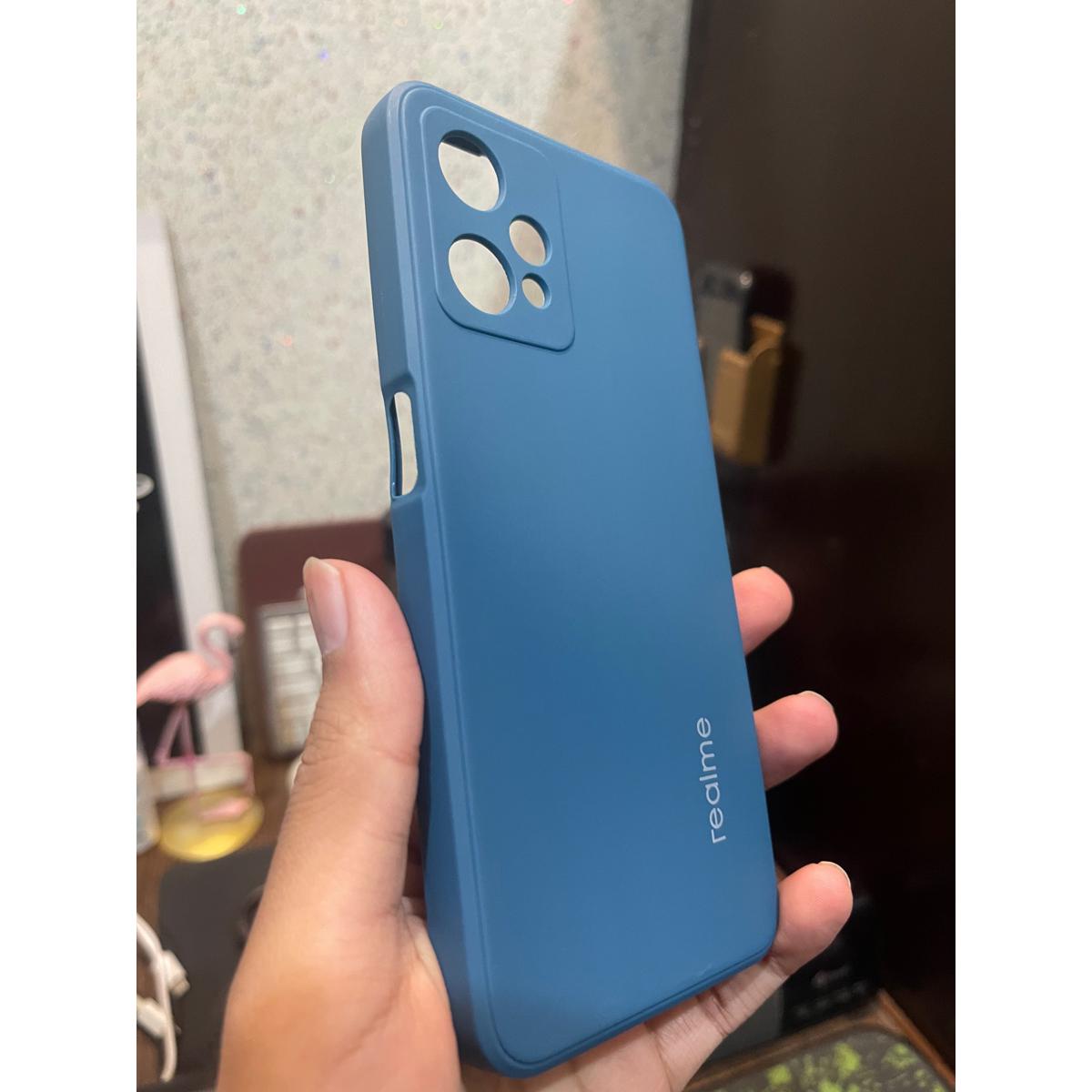 Real_me 9 Pro Liquid Silicone Logo Back Case