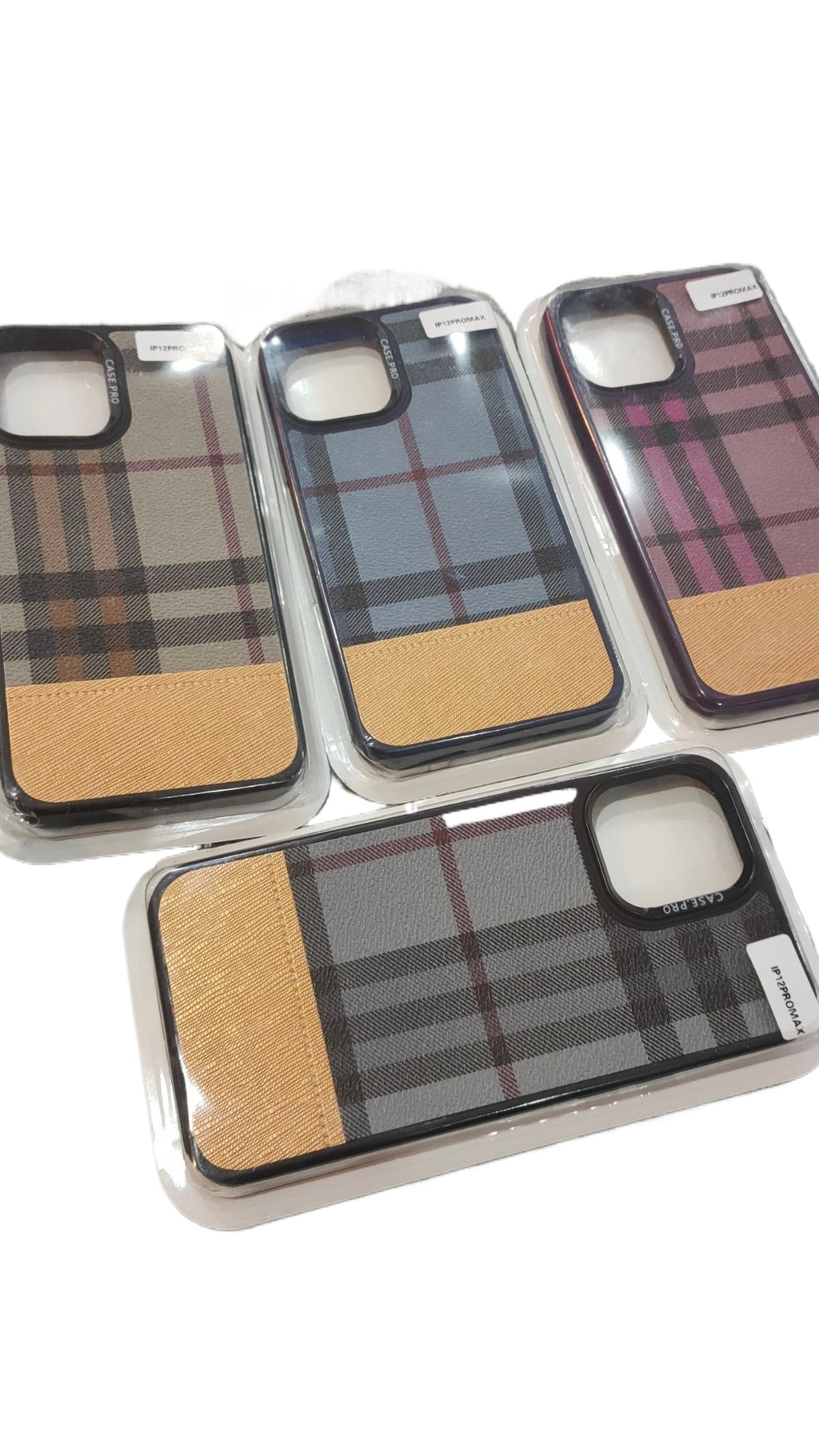 CASEPRO iPhone 12 Pro Max 6.7 PU Dual Tone Leather Back Case