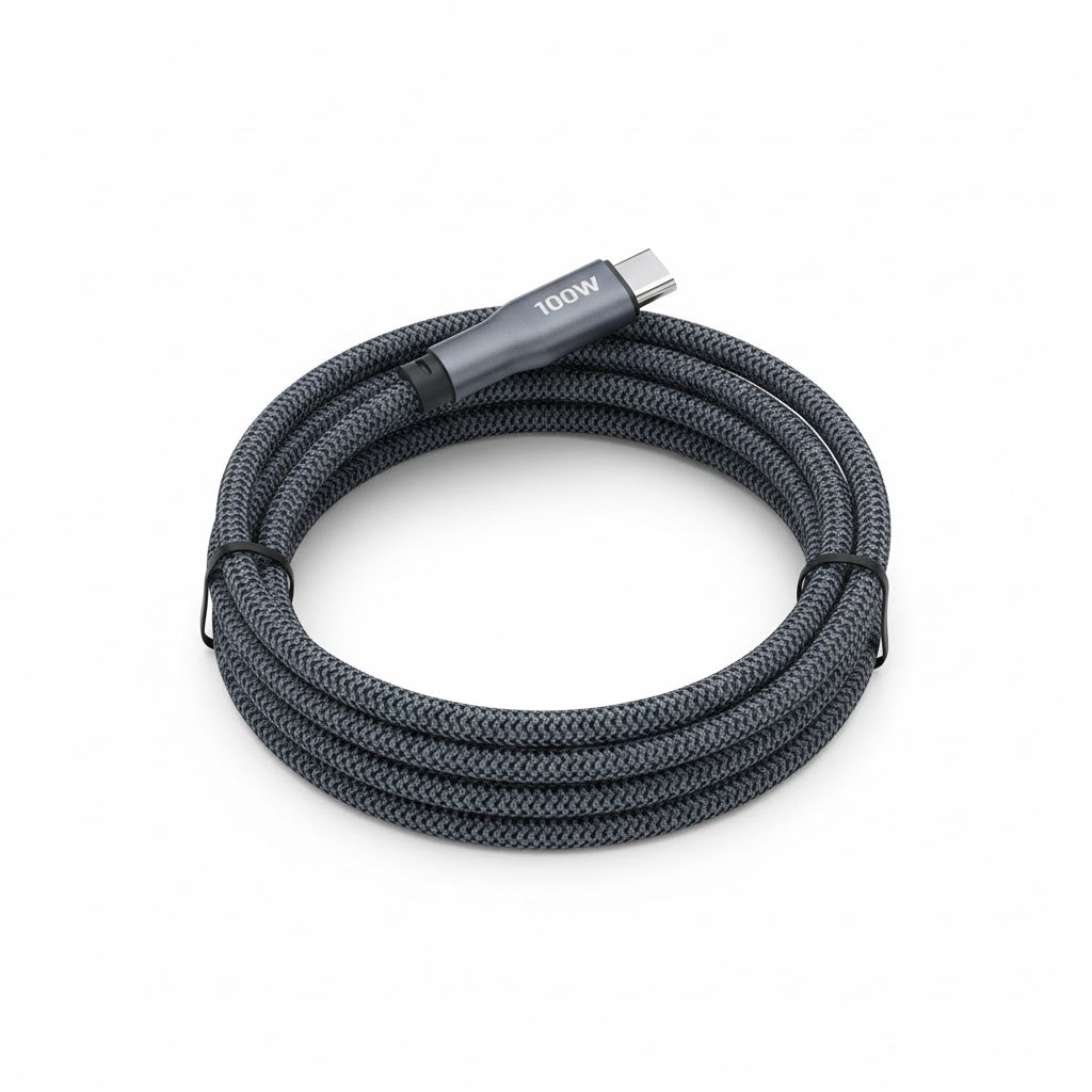 REMAX CB37 C-C 100W Pisces Series Zinc Alloy Braided Data Cable 1.2M