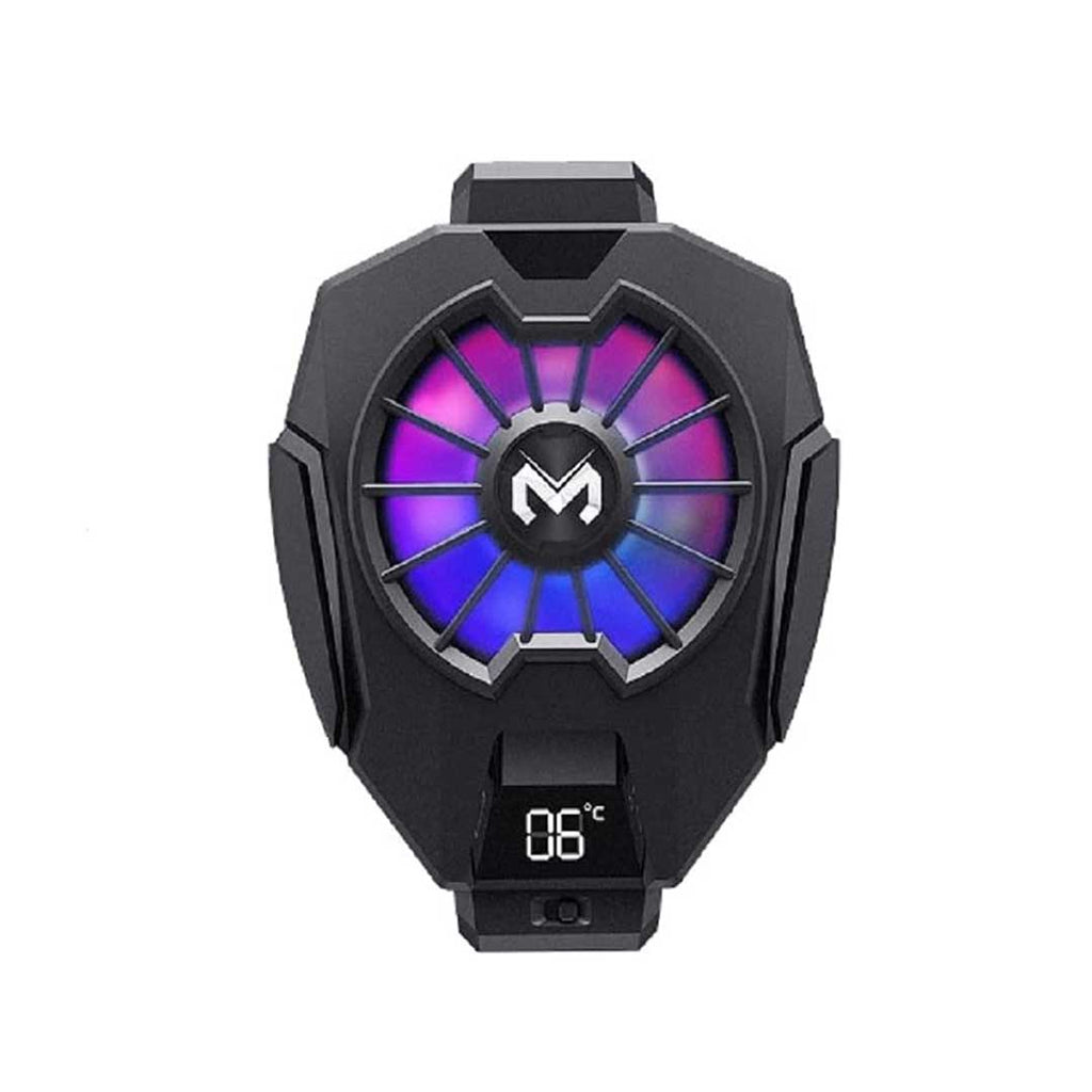 MEMO DL05 Mobile Phone Cooling Fan RGB Gaming Cooler with Temperature Display