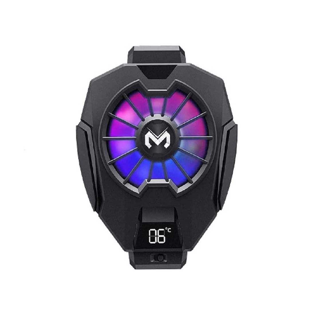 MEMO DL05 Mobile Phone Cooling Fan RGB Gaming Cooler with Temperature Display