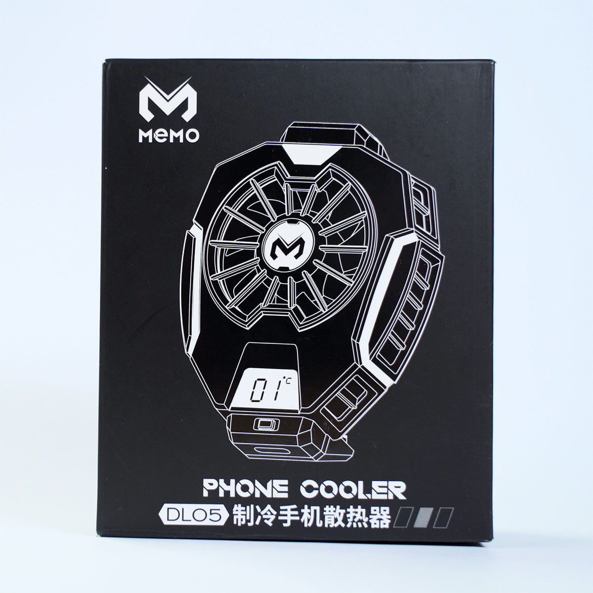 MEMO DL05 Mobile Phone Cooling Fan RGB Gaming Cooler with Temperature Display