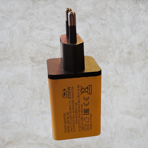 200W PD Fast Charger Universal Compatibility Dual Port USB 80W and Type C 120W